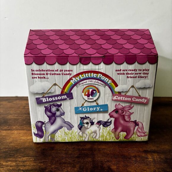 My Little Pony Pearly Pearlized G1 Cotton Candy Blossom Glory 40 Years Retro NIB - Picture 3 of 4